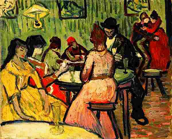 Vincent Van Gogh (1853-1890) "Tavern Scene" Vincent Van Gogh (1853-1890) "Tavern Scene"